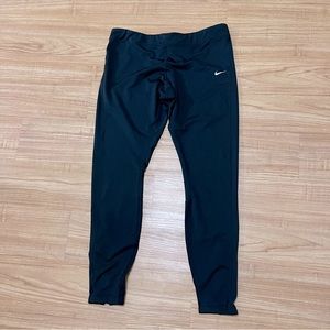 Nike Leggings with drawstring and reflective ankle zipper